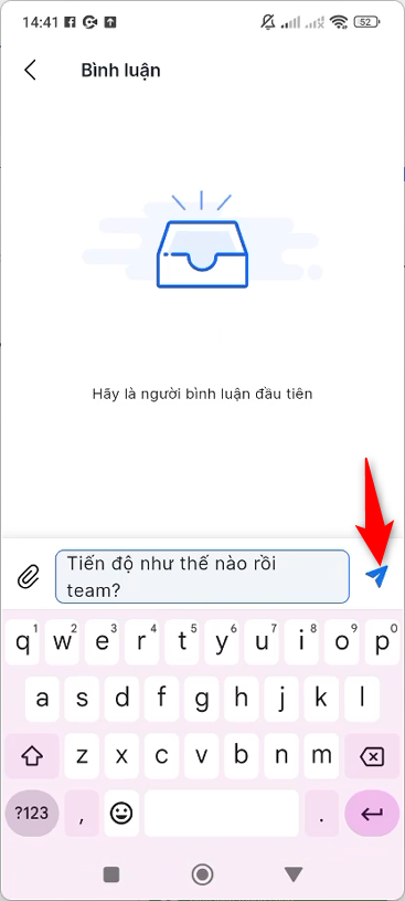 Nhập nội dung và gửi bình luận