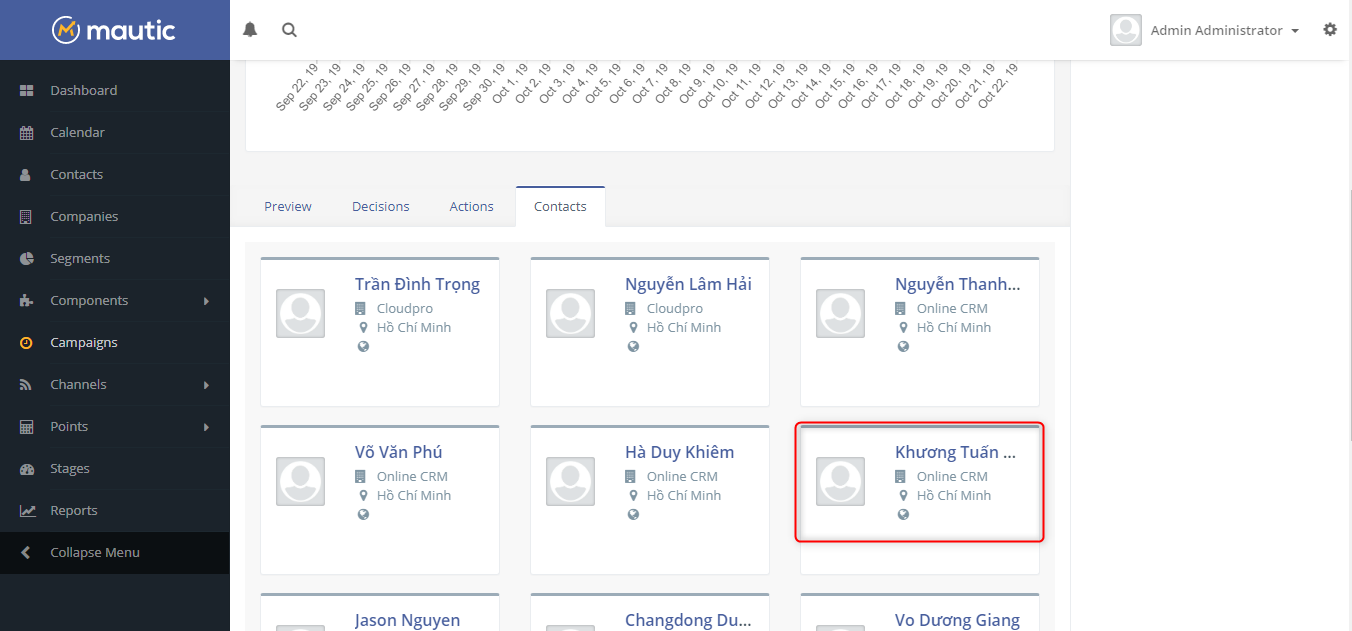 Thông tin khách hàng đẩy sang CRM