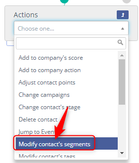 Cấu hình Modify contact segments